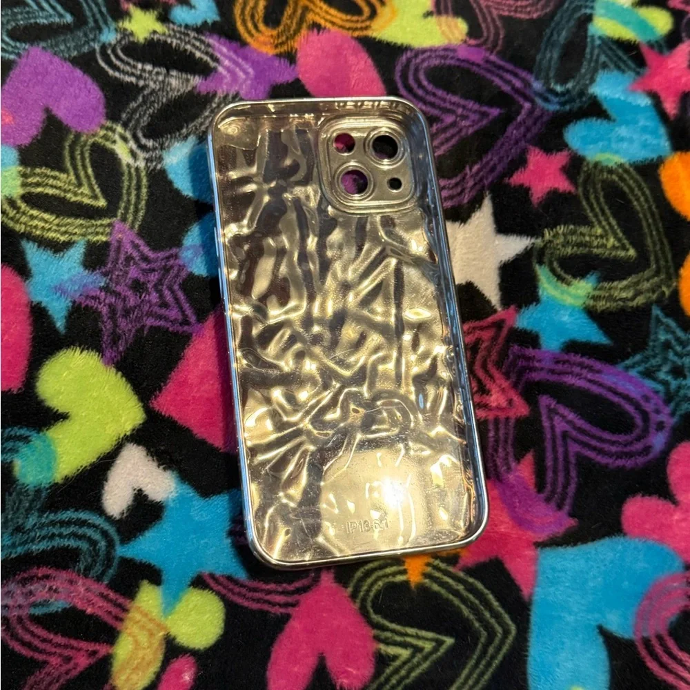 Silver Textured Phone Case